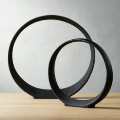 Small Metal Ring Sculpture 16 Small Metal Ring Sculpture -Home Furnishing Shop RingMetalGroupFHS19