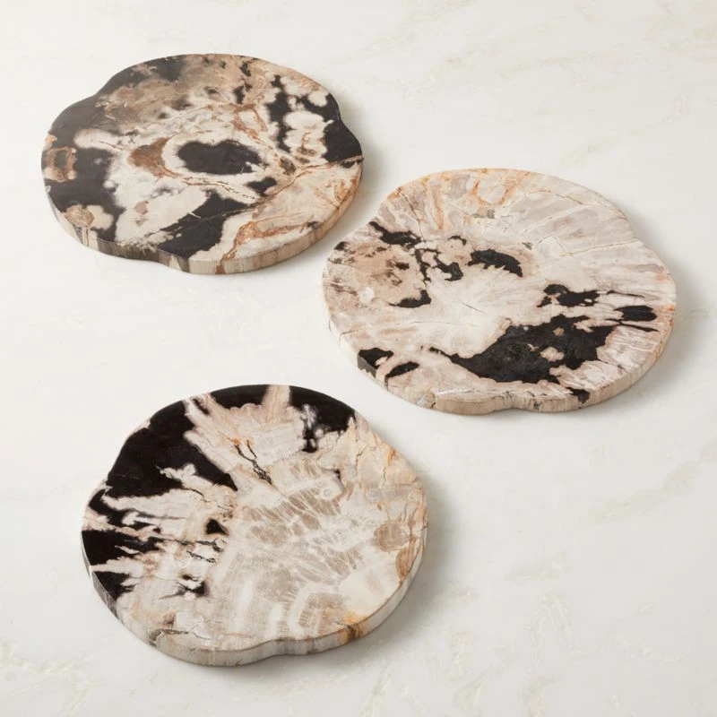 Ring Petrified Wood Serving Board 5 Ring Petrified Wood Serving Board - Image 3