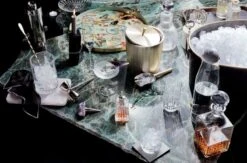 Potion Glass Elixir Bottle -Home Furnishing Shop RoseQuartzServeTrayBlkWhtCcktlNpkMR19