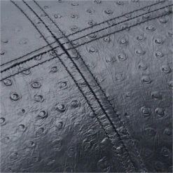 Rue Black Leather Throw Pillow With Down-Alternative Insert 18"x12" -Home Furnishing Shop RueLthrBlkPillow18X12inAV2SSF21