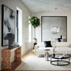 Renata White Porcelain Indoor Planter Small 16 Renata White Porcelain Indoor Planter Small -Home Furnishing Shop RykerWhiteVelvetSofaMR21 V2