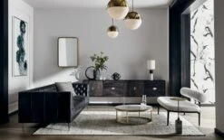 Infinity Black Knot Sculpture 16 Infinity Black Knot Sculpture -Home Furnishing Shop SavileTuftedSofaEstelaBlackJN20