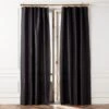 Seda Black Dupioni Silk Window Curtain Panel 48''x84'' -Home Furnishing Shop SedaBlackSilkDp96PnlSHS23