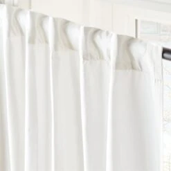 Seda Bright White Dupioni Silk Window Curtain Panel 48''x84'' 10 Seda Bright White Dupioni Silk Window Curtain Panel 48''x84'' -Home Furnishing Shop SedaBrtWhtSilkDp96PnlAV2SHS23