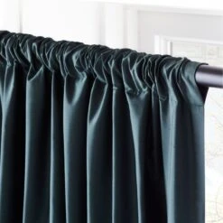 Seda Green Dupioni Silk Window Curtain Panel 48"x84" 11 Seda Green Dupioni Silk Window Curtain Panel 48"x84" -Home Furnishing Shop SedaSilkDpnGreenPnl96inAV2SHF21