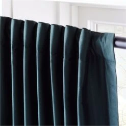 Seda Green Dupioni Silk Window Curtain Panel 48"x84" 12 Seda Green Dupioni Silk Window Curtain Panel 48"x84" -Home Furnishing Shop SedaSilkDpnGreenPnl96inAV3SHF21
