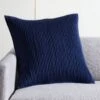 Sequence Navy Throw Pillow With Down-Alternative Insert 20" -Home Furnishing Shop SequenceNvyPillow20x20inSHF21