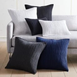 Sequence Navy Throw Pillow With Down-Alternative Insert 20" -Home Furnishing Shop SequencePillowGroupFHF21 1