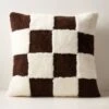 Shae Brown And White Sheepskin Fur Throw Pillow With Down-Alternative Insert 23'' 2 Shae Brown And White Sheepskin Fur Throw Pillow With Down-Alternative Insert 23'' -Home Furnishing Shop ShaeShShpBnWtDAtPlw23x23SHF23