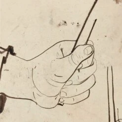 'Study Of Hands' Framed Reproduction By Carel Adolph Lion Cachet 18''x22'' -Home Furnishing Shop StudiesOfHands18x22inAVSHF22