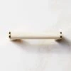 Suri Unlacquered Brass And Ivory Bone Handle 4" -Home Furnishing Shop SuriIvoryBonePldBsHndl4inSHS22