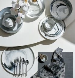 Swirl Black And White Pasta Bowl -Home Furnishing Shop SwirlDinnerwareFB21 1x1 2