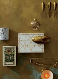 Helms Gold Cheese Knives Set Of 3 -Home Furnishing Shop TattooTarotCardsBrassCandleOC18