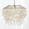 Teardrops Capiz Chandelier -Home Furnishing Shop TeardropsCapizChandelierSHF16