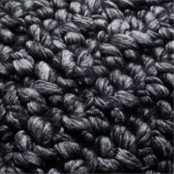 Tillie Black Wool Throw Pillow With Feather-Down Insert 20" 8 Tillie Black Wool Throw Pillow With Feather-Down Insert 20" -Home Furnishing Shop TillieWoolBlkPillow20X20inAV2SSF21