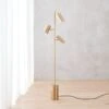 Trio Brass Finish Floor Lamp -Home Furnishing Shop TrioFloorLampSHF16