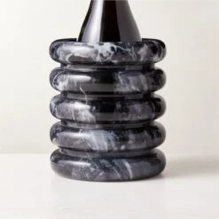 Turk Black Marble Utensil Holder -Home Furnishing Shop TurkBlkMrblUtensilHolderAV2SHF22