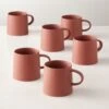 Valley Sequoia Red Coffee Mug Set Of 6 -Home Furnishing Shop ValleyMttSequoiaMugsS6SHF22