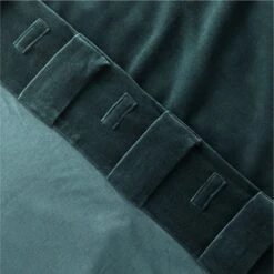 Dark Green Organic Cotton Velvet Window Curtain Panel 48"x84'' 11 Dark Green Organic Cotton Velvet Window Curtain Panel 48"x84'' -Home Furnishing Shop VlvtDkGnOrgCtnCrtn96PnlAV4SHF23