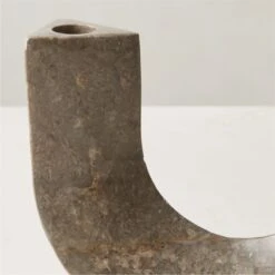Xavier Grey Marble Taper Candle Holder -Home Furnishing Shop XavierMrblTaperHolderAVSHF23