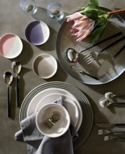 Bolt Grey Linen Napkin Set Of 4 -Home Furnishing Shop mirageiridescentdrinkwareJN18