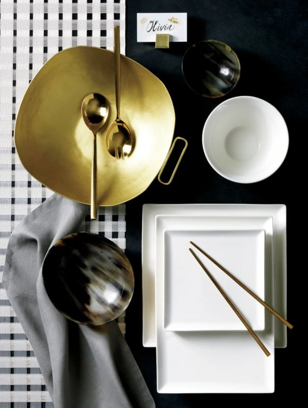 Brushed Gold Place Card Holders Set Of 4 5 Brushed Gold Place Card Holders Set Of 4 - Image 3